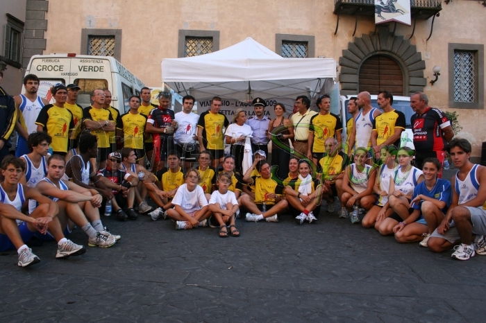 Tappa orvietana della “Staffetta per la Vita” Viareggio-L’Aquila