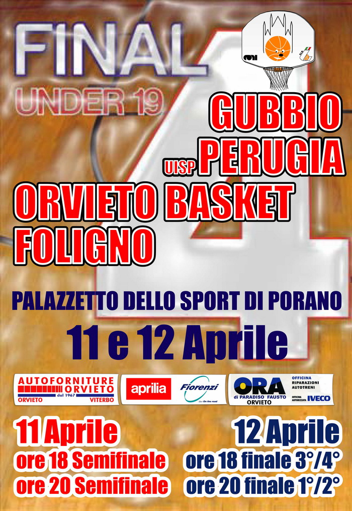Final Four Under 19 a Porano … Orvieto c’è!