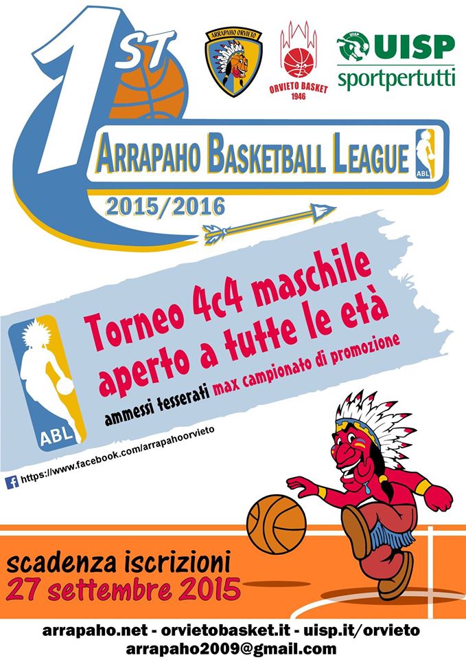 “Arrapaho Basket League” – tutte le info e i documenti per partecipare