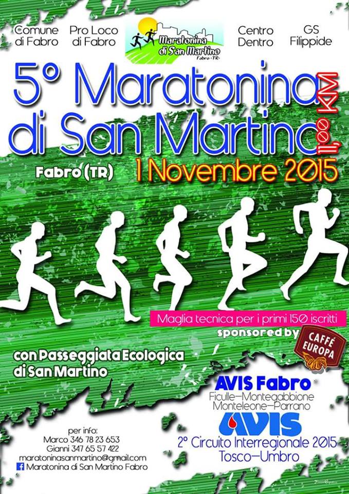 5a Maratonina di San Martino – passeggiata ecologica a Fabro