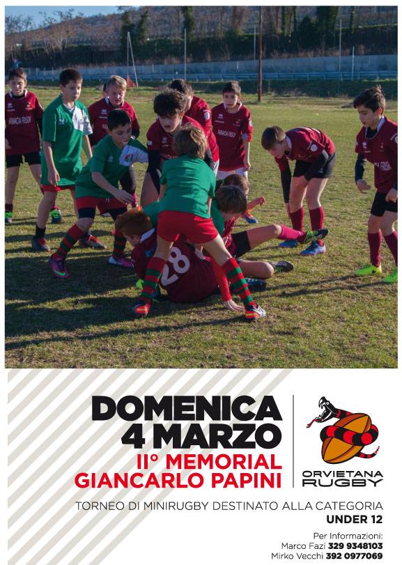 Rugby al “Muzi” e al “De Martino”. II Torneo Memorial “Giancarlo Papini”