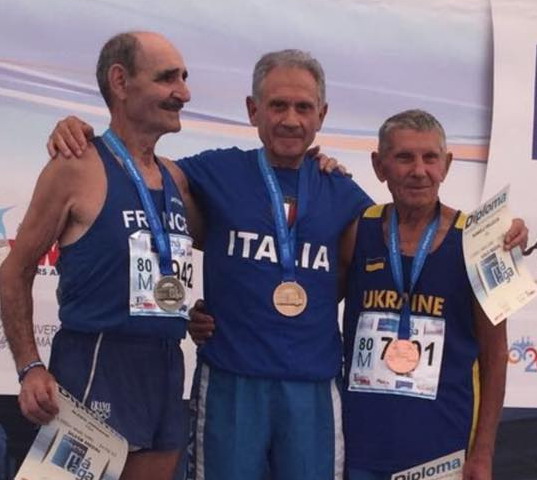 Romolo Pelliccia campione del mondo nella Marcia 5 Km a Malaga 2018