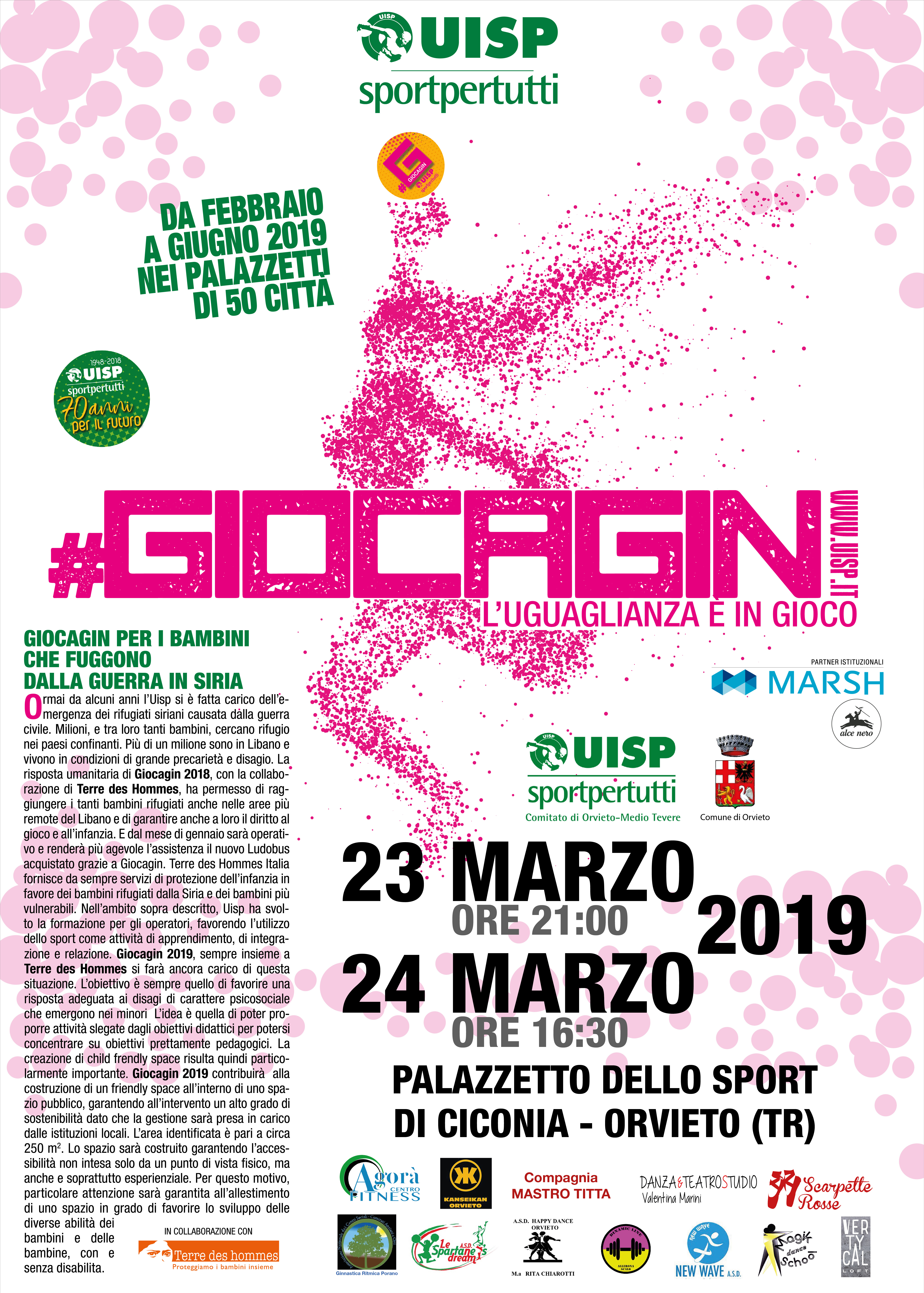 “GIOCAGIN 2019” torna ad Orvieto la manifestazione Uisp
